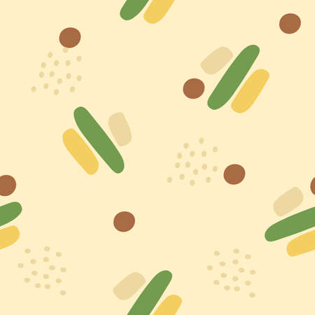 Seamless pattern with abstract elements. Vector illustration.のイラスト素材