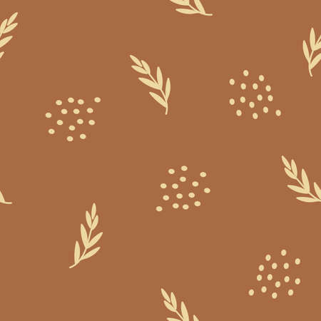 Seamless pattern with flower branches. Vector illustration.のイラスト素材
