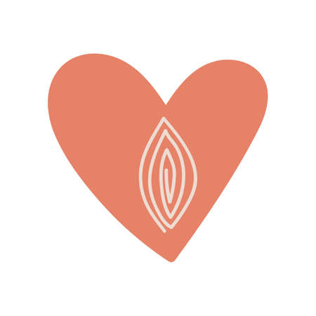 Heart element design. Vector illustration.のイラスト素材