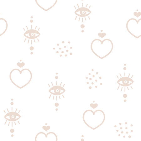 Boho seamless pattern design. Vector illustration.のイラスト素材