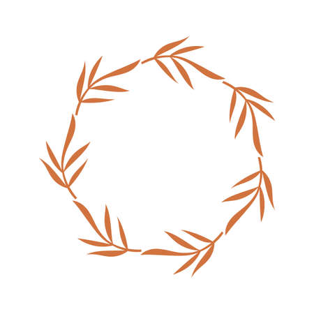 Floral Frame Design. Vector illustration.のイラスト素材