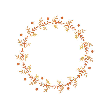 Floral Frame Design. Vector illustration.のイラスト素材