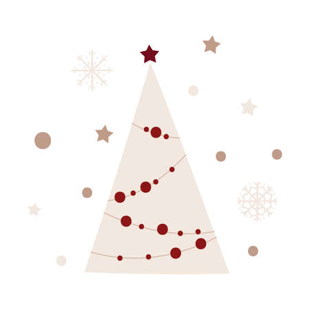 Christmas tree design. Vector illustration.のイラスト素材