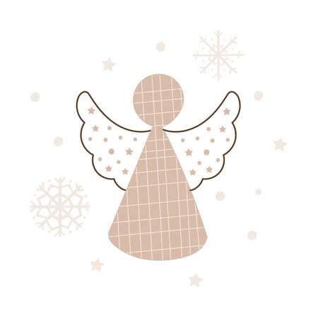 Christmas angel design. Vector illustration.のイラスト素材