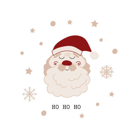 Santa Claus card design. Vector illustration.のイラスト素材