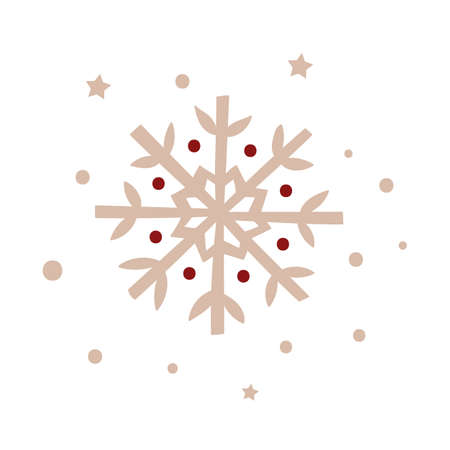 Christmas snowflake design. Vector illustration.のイラスト素材