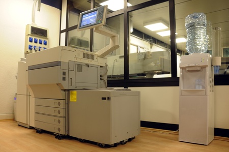 office copy machine and water dispenser