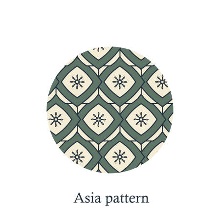 Chinese Simple Oriental Pattern Background Texture. Geometric Shapes. Vectorのイラスト素材