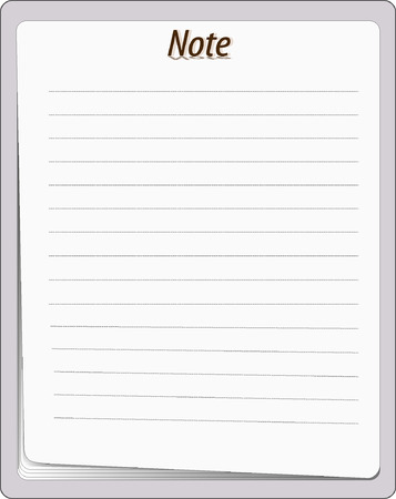  Paper note padのイラスト素材