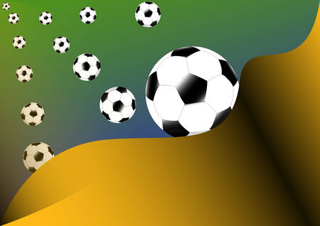 Soccer ball background, Brazilのイラスト素材
