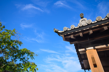 Kakegawa castle against sky background in Kakegawa-shi Shizuoka, Japan