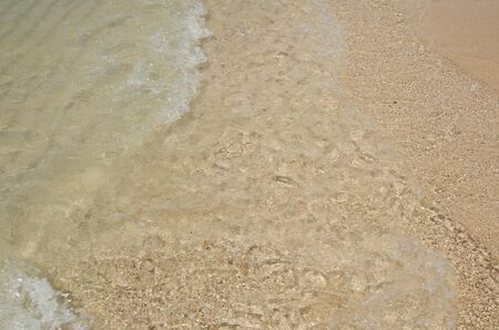 Sand beach background with blank space purpose