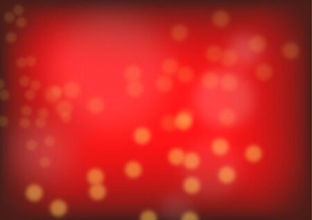 Christmas abstract red background with lights bokehのイラスト素材