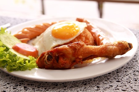 Breakfast Thai modern.の写真素材