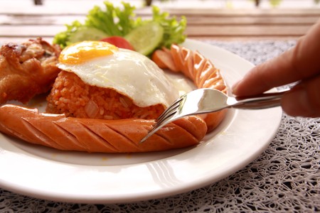 Breakfast Thai modern.の写真素材