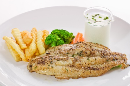 fish steak . の写真素材