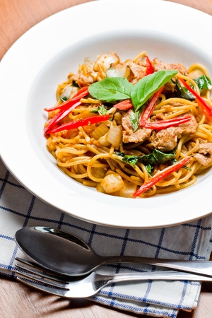Thai pasta.の写真素材