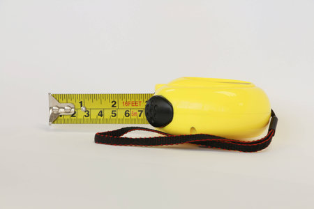 Measure tape on a white background