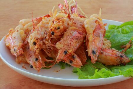 Breaded shrimp の写真素材