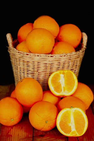 Orange basket.の写真素材