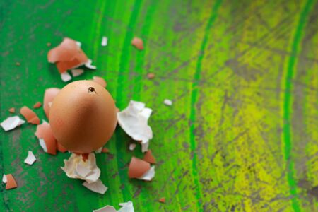 Peel eggs.の写真素材