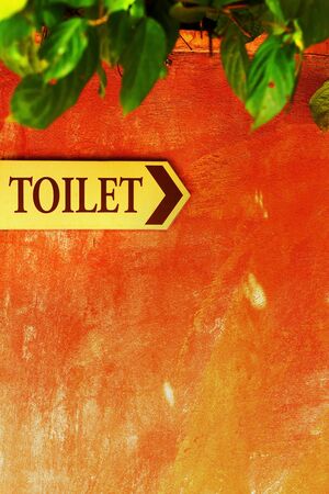 Sign toilet wall.の写真素材