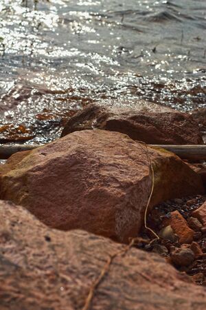 Rocks on the beach.