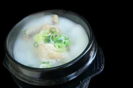 Chicken Soup Ginseng - Korean Foodの写真素材