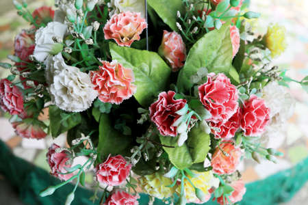 Beautiful daisy of artificial flowersの写真素材