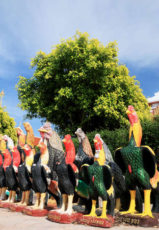 Sculptures chicken.の写真素材