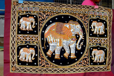 Fabric Souvenir from Thailand の写真素材