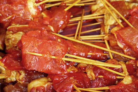 Bar-B-Q or BBQ grill of meat