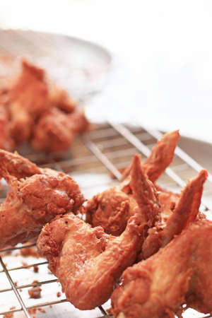 Close up of fried chicken