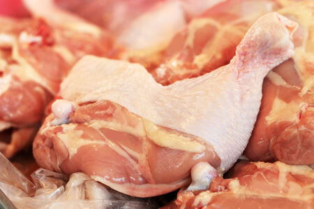 Fresh chicken marketの写真素材