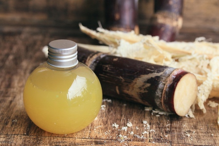 Cane juice with molassesの写真素材