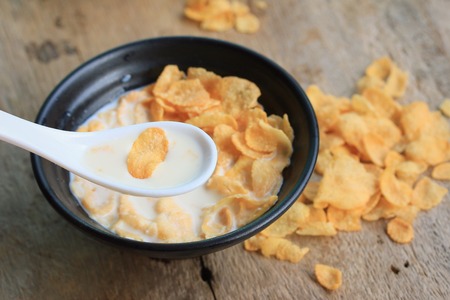 corn flake with milk
