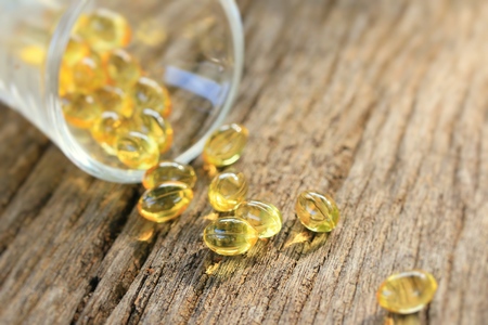 fish oil capsulesの写真素材