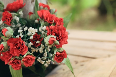 Artificial red rose