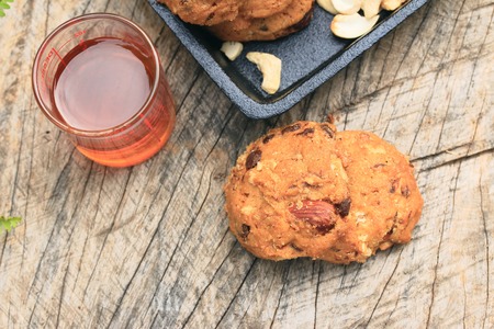 Cashew cookies with honeyの写真素材