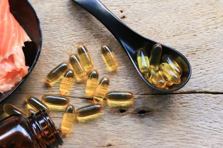 fish oil capsulesの写真素材