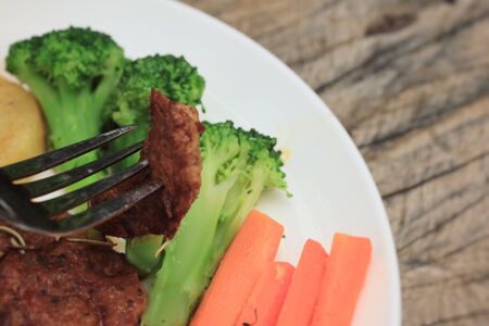 pork steakの写真素材