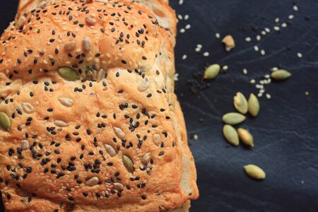 Whole wheat bread and sesame