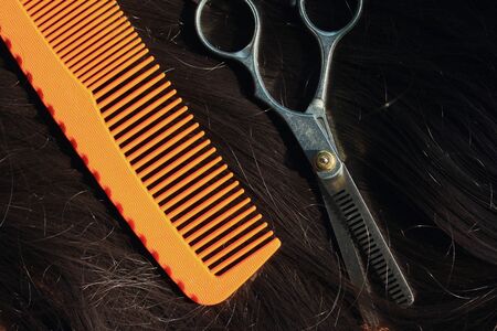 Barber scissorsの写真素材