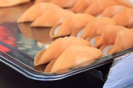 thai crispy pancake - cream crepesの写真素材