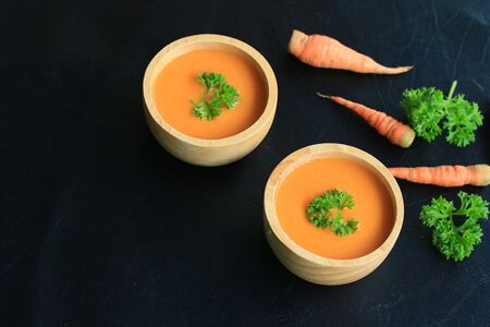 carrot soupの写真素材