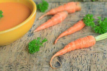 carrot soupの写真素材