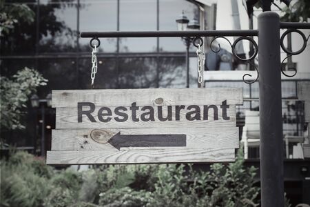 Restaurant signの写真素材