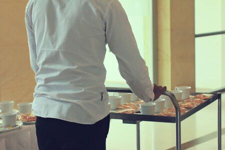 Coffee break at conference meetingの写真素材