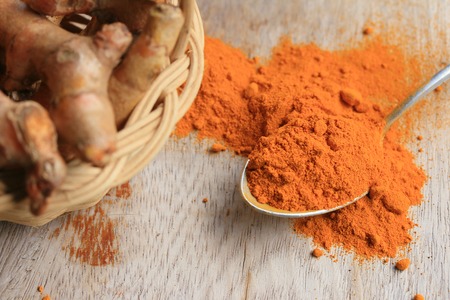 Turmeric powderの写真素材