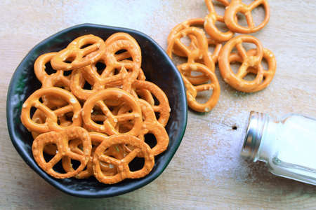 Salted pretzelsの写真素材
